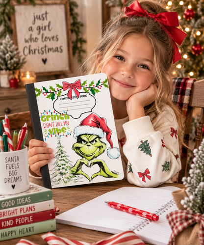 Grinch Christmas Composition Notebook