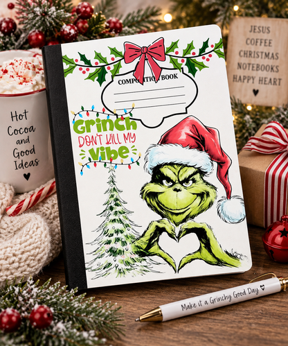 Grinch Christmas Composition Notebook