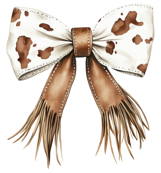 Cowhide Bow DTF