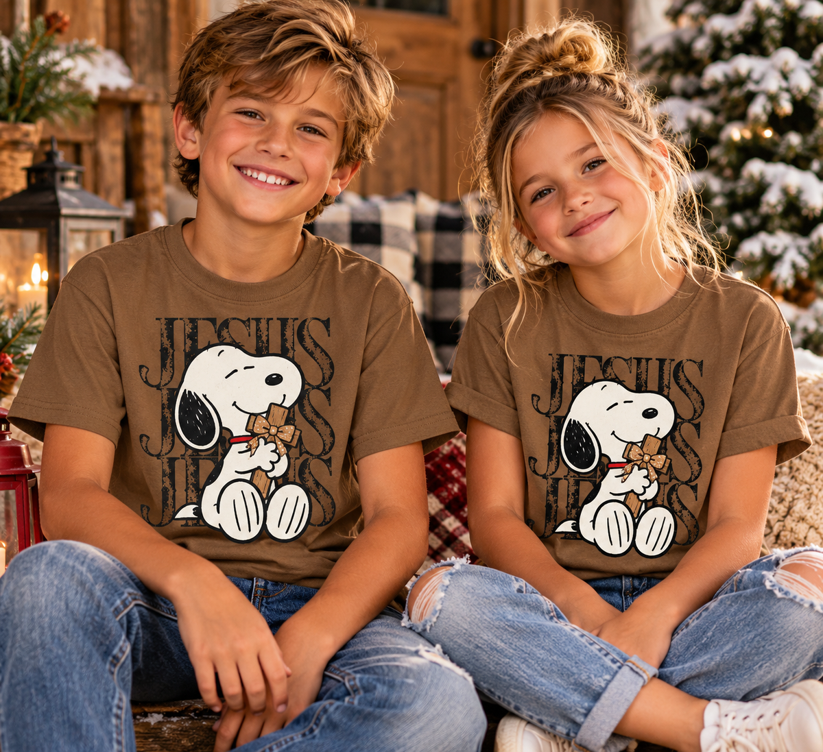 Youth Jesus Cross Tee | Christian Kids Faith T-Shirt