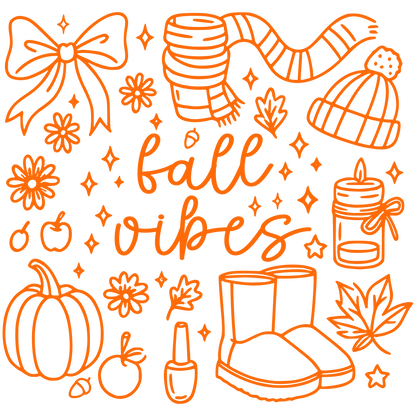 Fall Vibes DTF Transfer