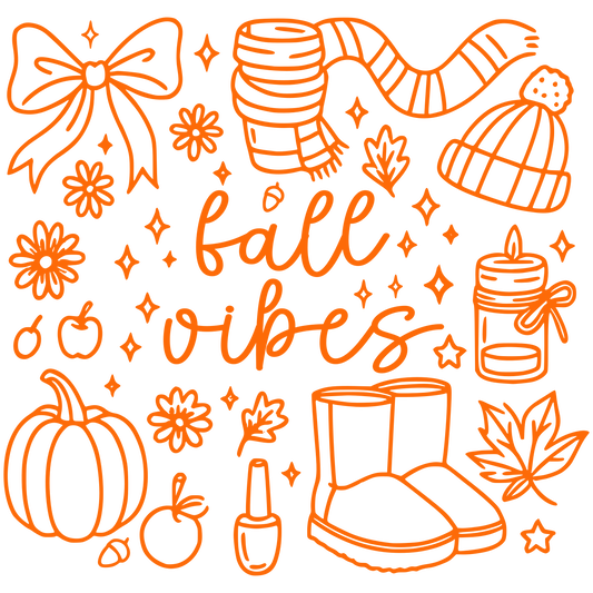 Fall Vibes DTF Transfer