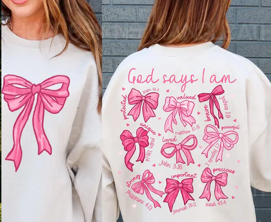 God Says I Am Sweatshirt