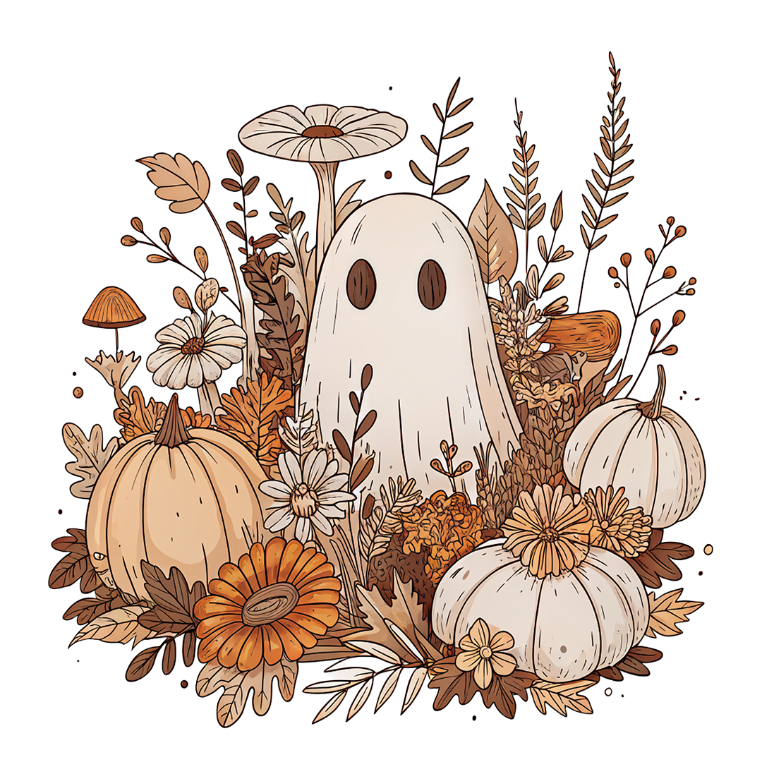 Boho Ghost DTF Transfer