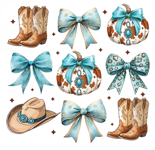 Western Pumpkin DTF Transfer