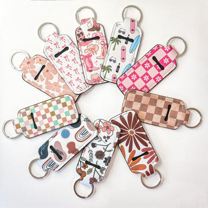 Chapstick Holder Keychains