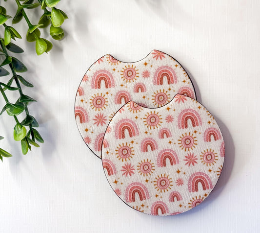 Spring Boho Car Coasters