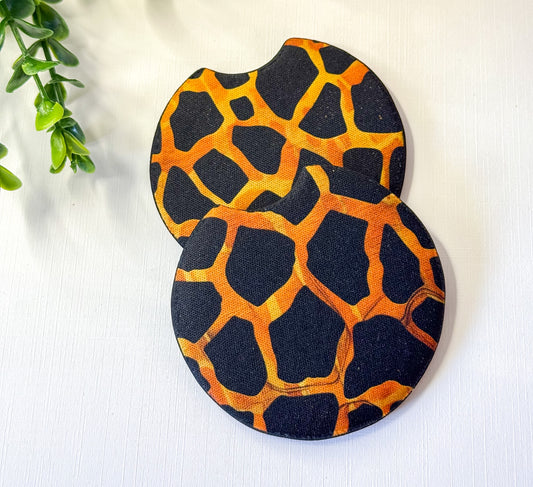 Leopard Print Car Coasters