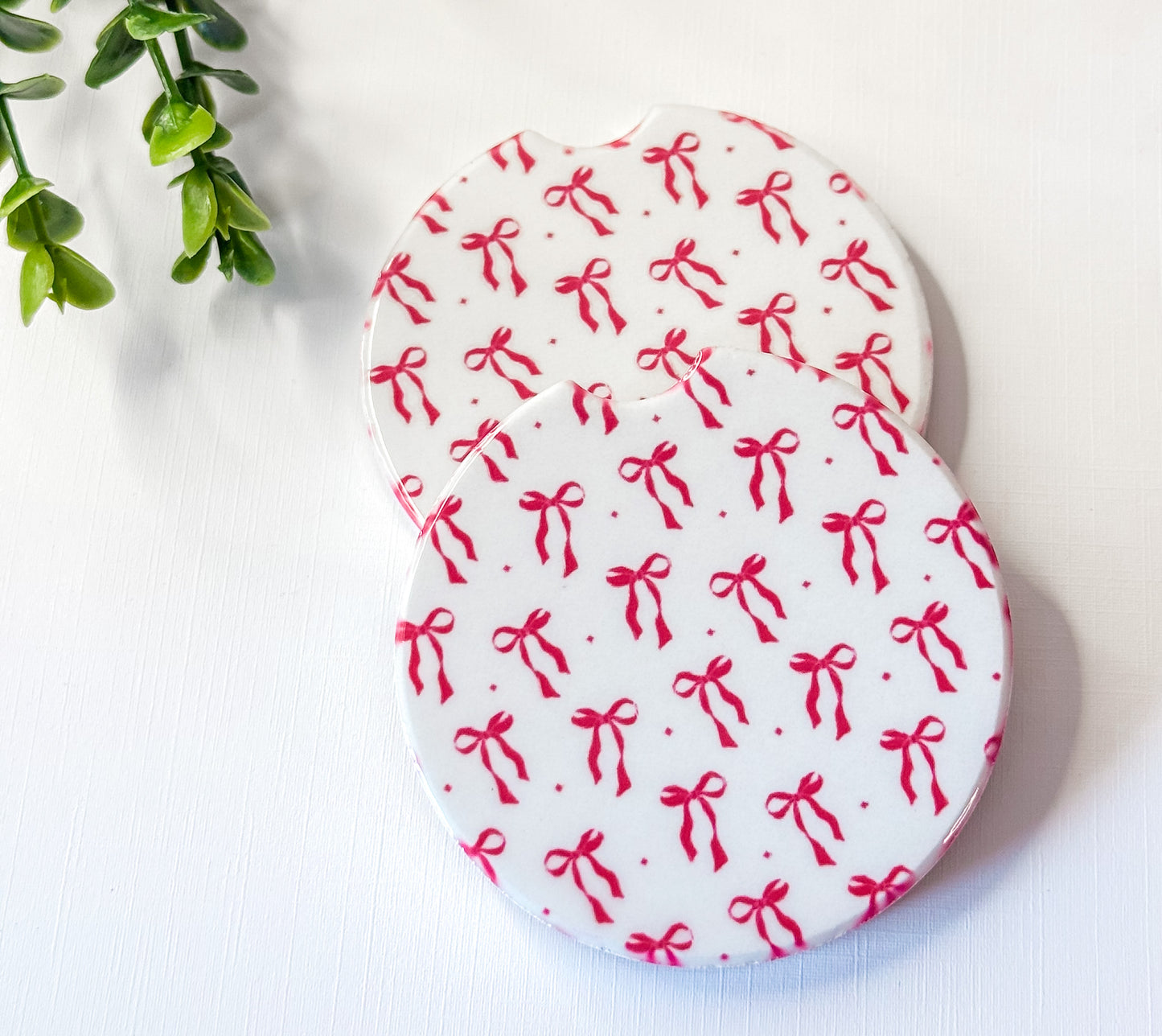 Pink Coquette Car Coasters