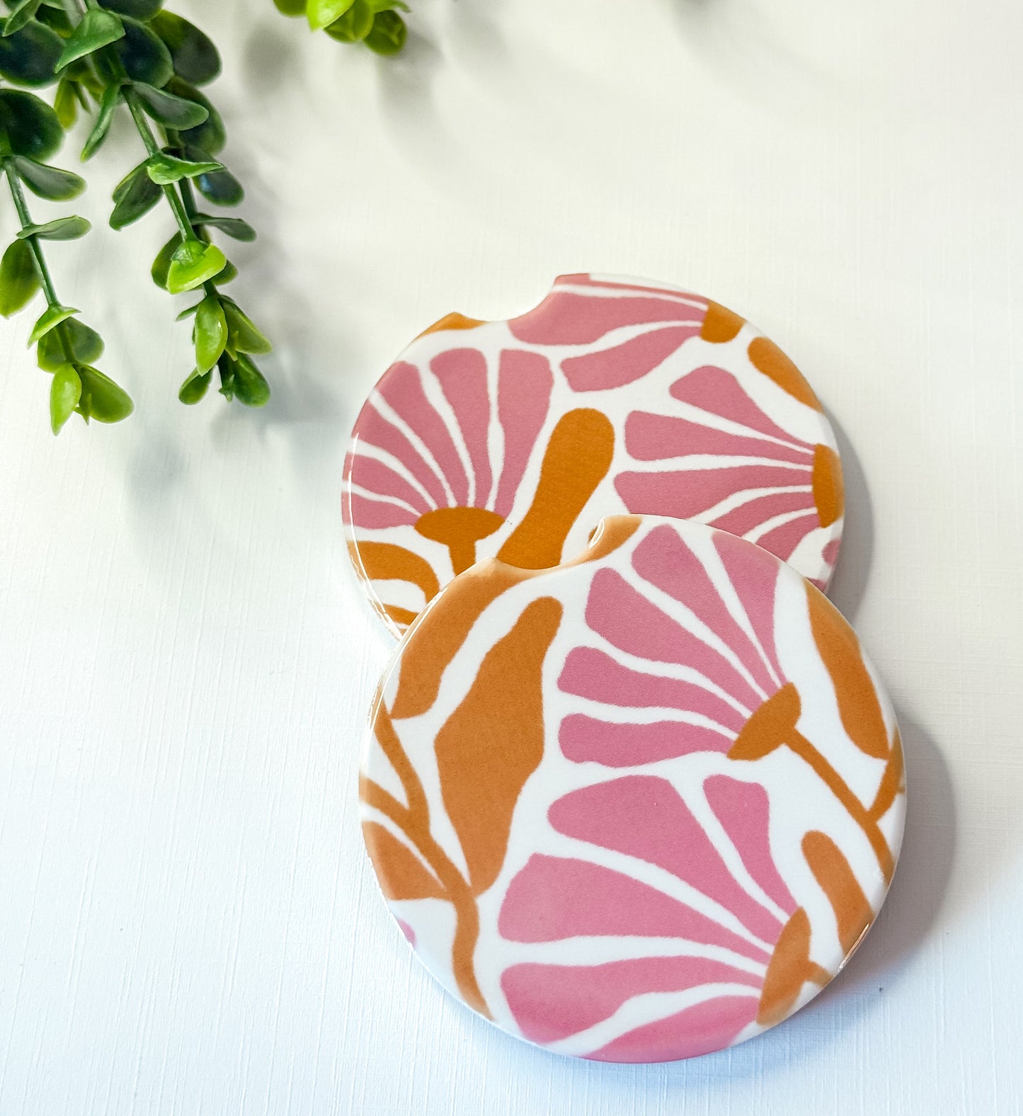 Abstract Boho Car Coasters