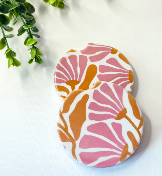 Abstract Boho Car Coasters
