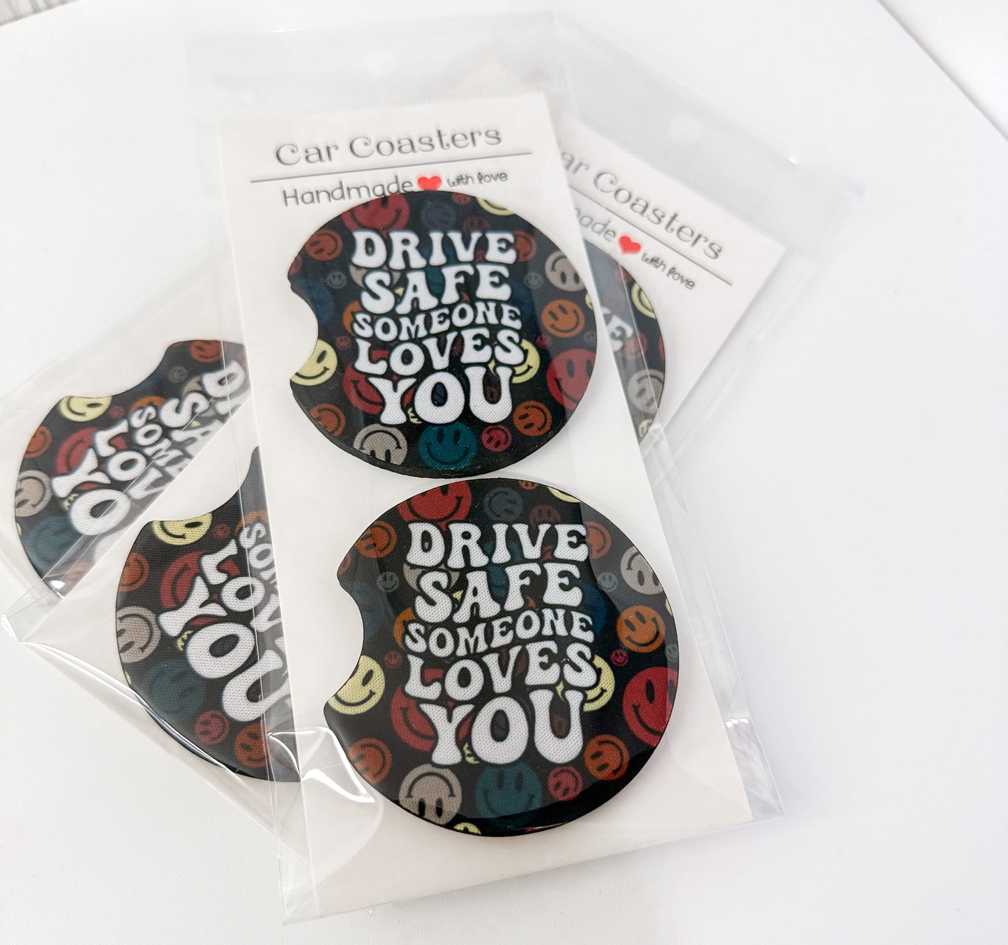 Drive Safe Car Coasters