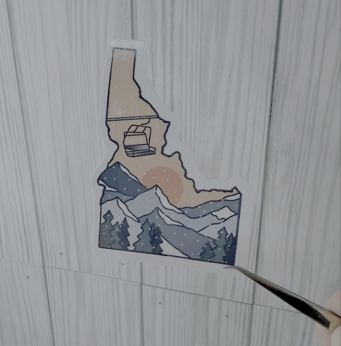 Idaho Ski Sticker