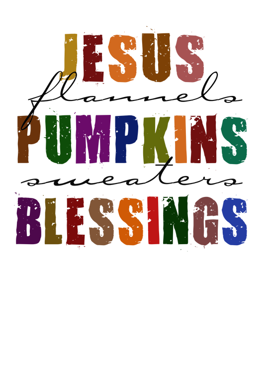 Jesus Pumpkins Blessing DTF