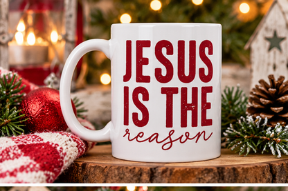 Jesus Is the Reason Christian Christmas Mug