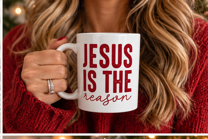 Jesus Is the Reason Christian Christmas Mug