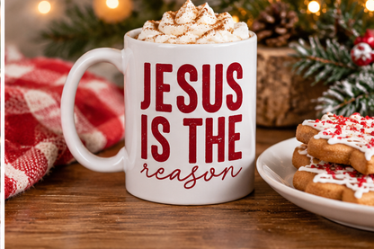 Jesus Is the Reason Christian Christmas Mug