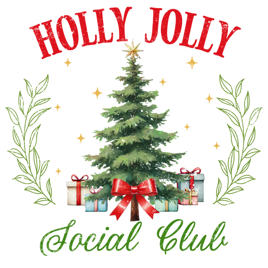 Holly Jolly Social Club DTF Transfer