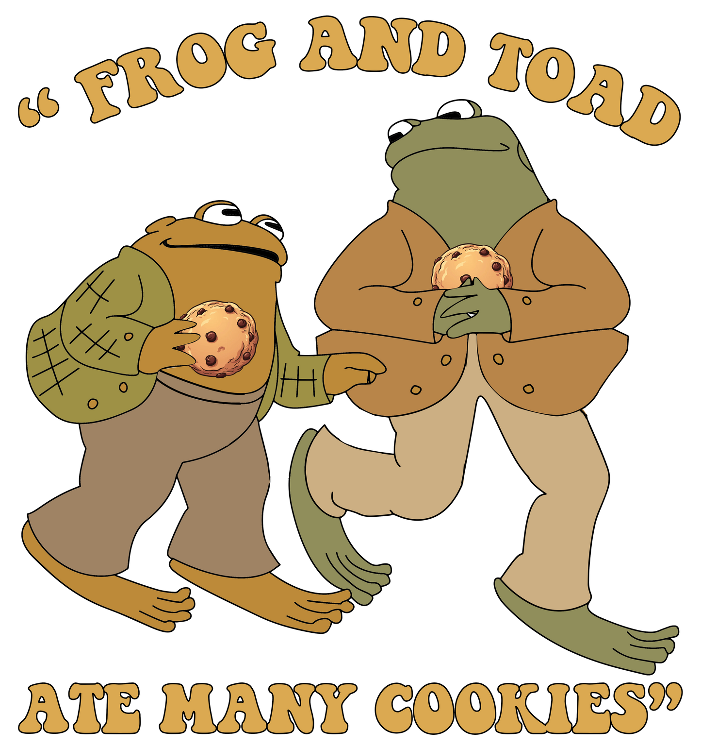 Frog and Toad Ate Too Many Cookies DTF