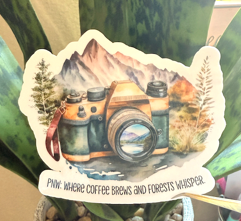 PNW Camera Sticker