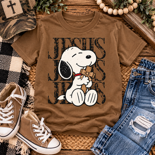 Youth Jesus Cross Tee | Christian Kids Faith T-Shirt