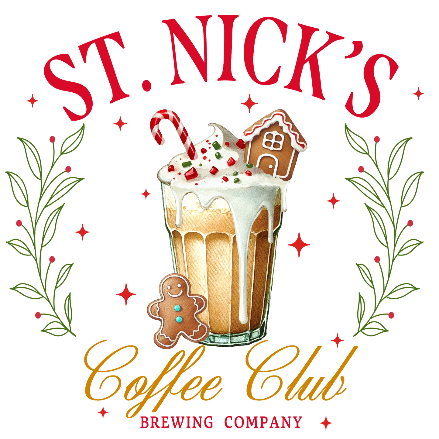 St. Nicks Coffee Club DTF Transfer