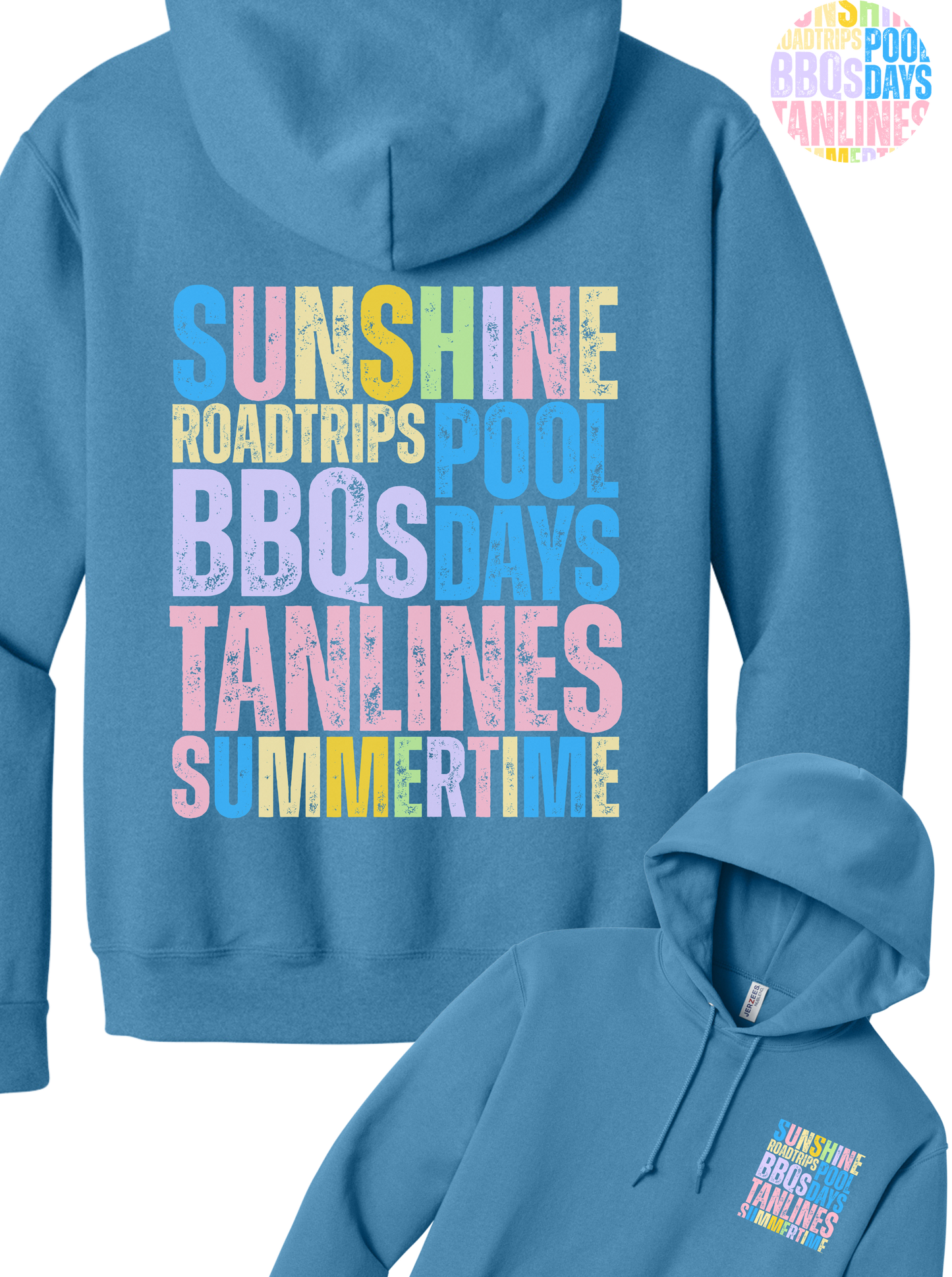 Sunshine Roadtrip Pool Days Hoodie