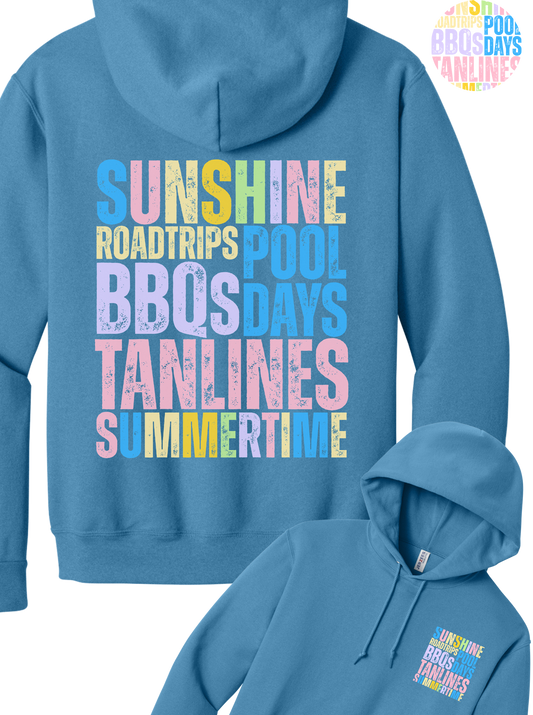 Sunshine Roadtrip Pool Days Hoodie