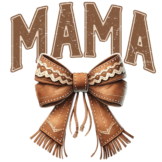 Mama Classic Western Bow DTF Transfer