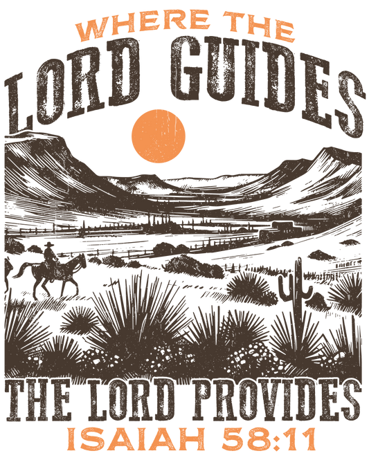 Where the Lord Guides DTF Transfer