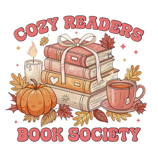 Cozy Readers Book Society DTF Transfer