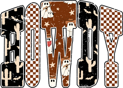 Halloween Howdy Patterned DTF Transfer