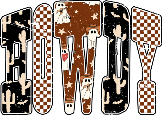 Halloween Howdy Patterned DTF Transfer