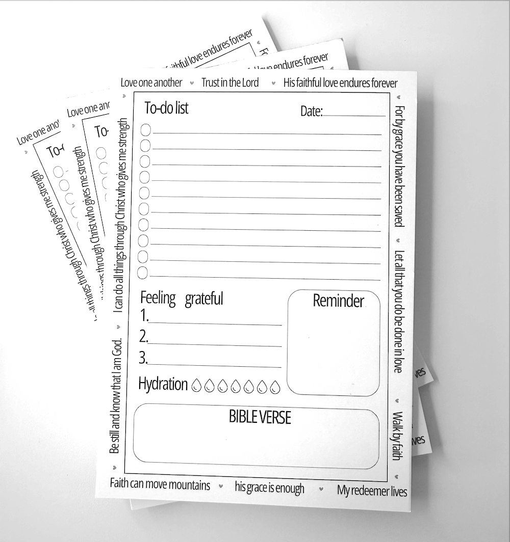 Faith Reminders To-Do Notepad