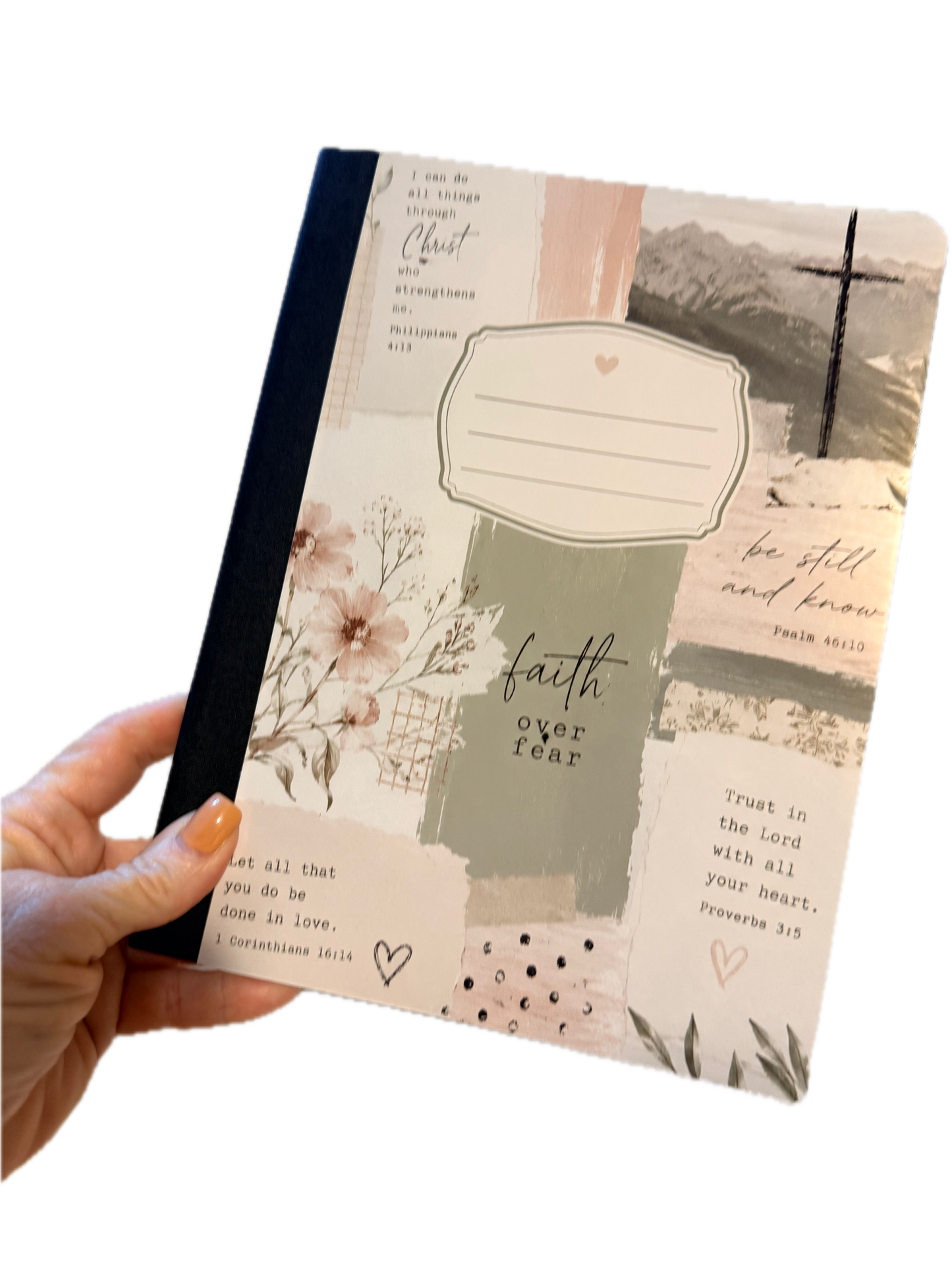 Faith Over Fear Christian Composition Notebook