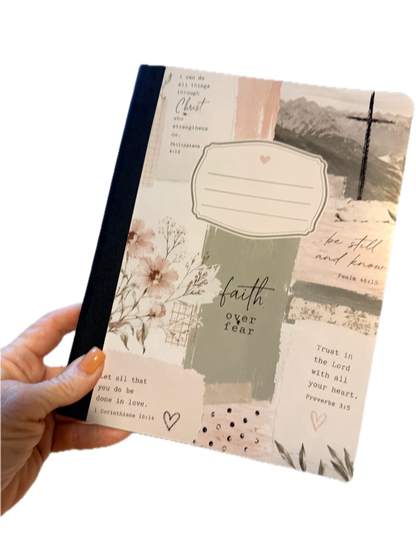 Faith Over Fear Christian Composition Notebook