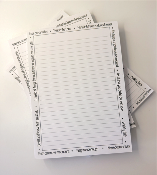 Faith Reminders Notepad