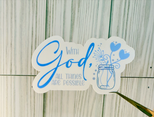 With God Sticker