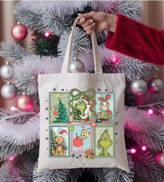Grinch Christmas Tote
