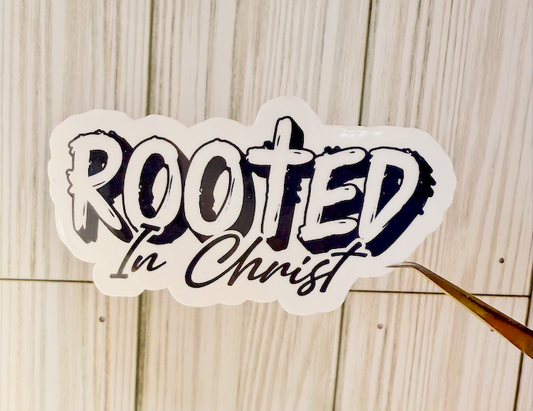 Rooted in Christ Sticker