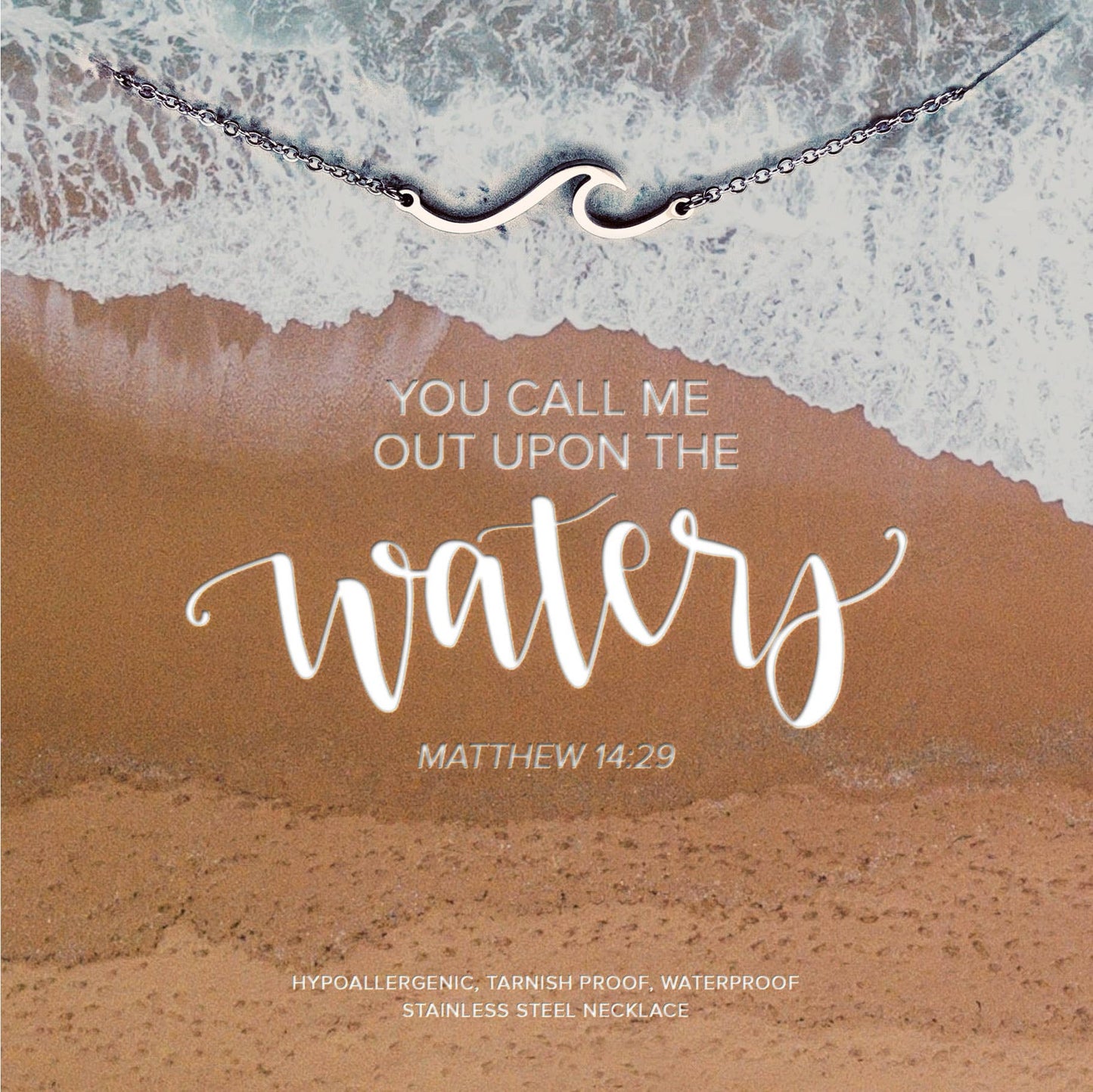 Upon the Waters Wave Necklace