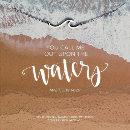 Upon the Waters Wave Necklace