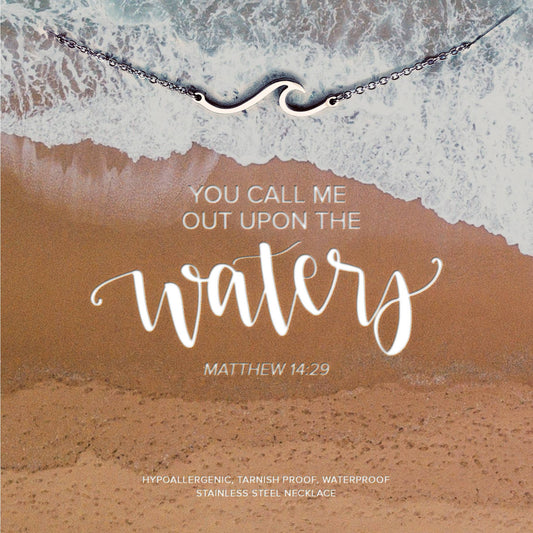 Upon the Waters Wave Necklace